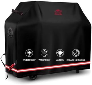 Turtle Life BBQ Grill Cover, 64 Inch Heavy Duty Waterproof 4-6 Burner Barbecue Gas Grill Covers for Weber Genesis Char-Broil Deluxe Royal Gourmet GA Series, No Fading Within 2 Years, Black