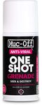 Muc-Off One Shot Anti-Viral Grenade, 150 Millilitres - Powerful Anti-Viral Spray For Sanitising Entire Rooms And Vehicles - Kills 99.999% Of Germs