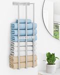 Towel Rack, Bethom Towel Storage Wall Mounted Can Hold 6 Large Bath Sheets, 750mm Towel Holder for Bathrooms, Towel Rail Wall Mounted for Rolled Washcloths, Brushed Nickel