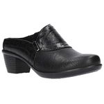 Easy Street Women's Mule, Black/Croco, 9.5 Wide