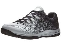 Skechers Men's Viper Court-Athletic Indoor Outdoor Pickleball Shoes with Arch Fit Support Sneaker, White/Black, 8 UK