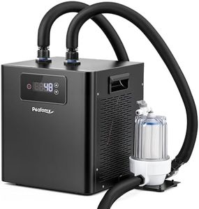 Poafamx Water Chiller for Ice Bath, 1/3 HP Cold Plunge Chiller with External Filter & Water Pump, Insulated Hoses, Quiet Cold Therapy Cooler for Ice Bath Tub, Athletes Recovery, Home Gym 110V