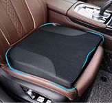 Allaboutsla Car Seat Cushion, Car Seat Cushions for Driving with Comfort Memory Foam - Sciatica & Back Pain Relief, Suitable for Car, Truck, Office Chair (Black)