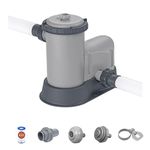 Bestway Filter Pump for Above Ground Pool, 1,500 gal Swimming Pool Filter Pump