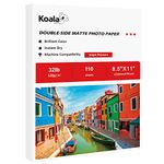 Koala Presentaion Paper Double-Side Matte Coated 8.5X11 Inches 110 Sheets Compatible with Inkjet Printer 32LB Thin Photo Paper