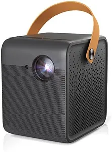 WEMAX Dice Outdoor Portable Projector, 3 Hours Battery, 700 ANSI Lumens Native 1080p, 4K Mini Movie Projector, Mobile Theater, WiFi Bluetooth HDMI USB, Dolby Audio DTS-HD, Auto Focus, Auto Keystone