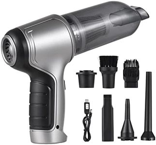 Cornesty 19000Pa Strong Suction USB Charge for Pet Hair Dust Gravel Cleaning Home Office Mini Vacuum is not only just a dust Buster, but Also a Blower and Hand Pump.