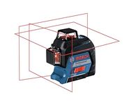 Bosch Professional Laser Level GLL 3-80 (red laser, interior, working range: up to 30m, 4x battery, AA, in carrying case)