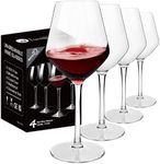 MICHLEY Unbreakable Stemmed Wine Glass 100% Tritan Plastic Dishwasher Safe Glassware 15 oz, Set of 4