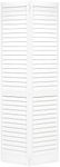 Closet Door, Bi-fold, Louver Louver Plantation Primed White (28X80)