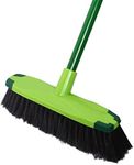 Sabco Polished Floor Broom with Handle, 300 mm Size, Green/Black