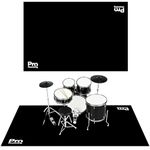 Drumming Drum Rug, 120x180cm Drum Mat Non Slip Soundproof, Drums Carpets for Drummers Outdoor Summer, Electronic Drums Set Practice Music Tapis, Floor Protection Record Pad for Splash Cymbal Stands.