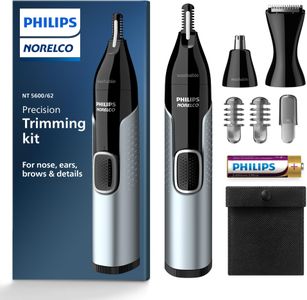 Philips Norelco Nose & Ear Trimmer 5000 Kit – Black/Silver