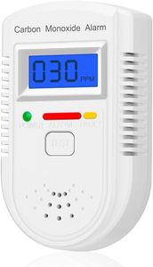 Carbon Monoxide Detector Plug in Wall，CO Gas Monitor Alarm Detector with Digital Display Sound & Light Warning for Home/Workplace/Travel