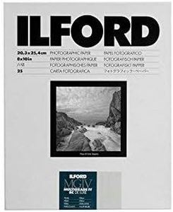 Ilford Multigrade IV RC Deluxe Resin Coated VC Paper, 8x10-Inches, 25-Pack (Pearl) (2 Pack)