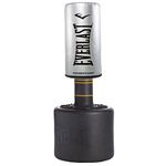 Everlast PowerCore Free Standing Heavy Bag, High-Density Plastic Base, Compact Design, NevaTear Outer, Perfect for Boxing, MMA, Kick Boxings and Cardio (Silver)