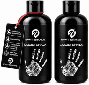 EVMT Liquid Chalk 9 oz 2 Pack – Big Bottle Gym Chalk, Lifting & Climbing | Two Large 9 oz Bottles – Home Gym Lifting Chalk – Grips Longer Than Powder Chalk – Gymnastics & Pole – Gentle on Skin