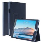 FANSONG Case for iPad 9th 8th 7th Generation 10.2,iPad 10.2 inch Cover Magnetic Closure PU Leather Pencil Holder Smart Cover Flip Stand Shockproof iPad 9th 2021 8th 2020 7th 2019 (Navy)