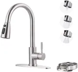 Kitchen Faucet with Glass Rinser: W