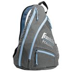 Franklin Sports Pickleball Sling Bag – Official Pickleball Bag of The U.S. Open Pickleball Championships – Adjustable – Gray/Blue