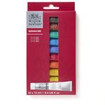 Winsor & Newton Designers Gouache Paint Set, 0.4 Fl Oz (Pack of 10), 10 Colors