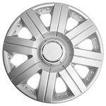 TopTech Torque 14 Inch Wheel Trim Set Silver Set of 4 Hub Caps Covers