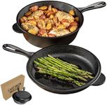 Granitestone 2 Pc Cast Iron Skillet