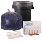 Boardwalk BWK531 Low Density Repro Can Liners, 1.1 Mil, 40-45gal, 40" x 46", 10 Bags per Roll (Case of 10 Rolls)