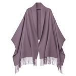 PFLife Cashmere Scarf for Women 80''*27'' Ladies Scarfs Gift Box Pashmina Shawls and Wraps Thick Oversized Scarf Winter (Violet)