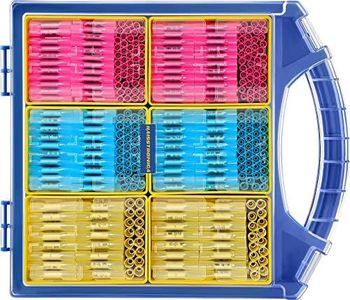 haisstronica 660PCS Marine Grade Heat Shrink Butt Connectors Kit,AWG 22-10 Waterproof Electrical Wire Connectors,Tinned Red Copper Butt Splice Connectors,with Removable Storage Bins(3Colors/3Sizes)