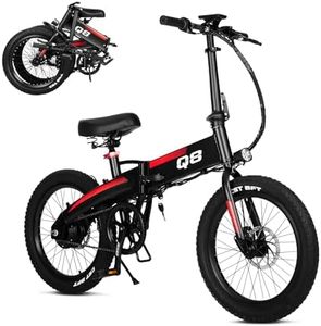 Electric Bike for Adults,20" Folding Ebike,22MPH,20+ Miles,E Bike 576Wh 12Ah Removable Battery,Fat Tire,Electric Bicycles for Adults & Teens to Off-Road Commuting