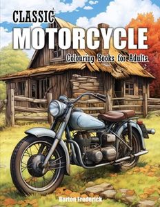 Classic Motorcycle: Colouring Books for Adults - A Collection of 50 Vintage Motorbikes