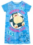 Pokemon Girls' Snorlax Nightdress Glow in The Dark Size 12 Multicolored