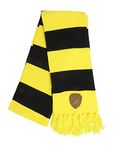 Bioworld Harry Potter Hufflepuff House Premium Knit Scarf, Yellow, Large