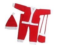 MODERNAZ Santa claus dress for kids | christmas costume santa claus dress for boys and Girls | christmas theme dress for kids (7-8 years)