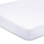 1-Piece Fitted Sheet with 12'' Deep Pocket Cal-King Size White Solid Egyptian Cotton-400 Thread Counts