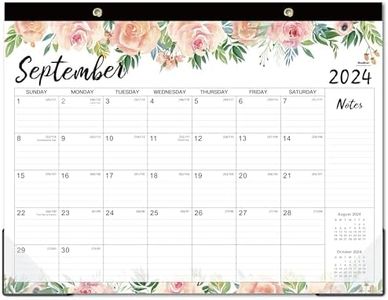 2024-2025 Desk Calendar - Jul 2024 - Dec 2025, 18 Months Large Monthly Desk Calendar 2024, 22" x 17", Desk Pad, Large Ruled Blocks, to-do List & Notes, Best Desk/Wall Calendar for Planning or