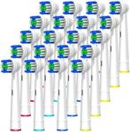 FIRIK Electric Toothbrush Replacement Heads, 20 Pcs Compatible with Oral B Braun, Professional Brush Heads for Oral B Replacement Heads Refill 7000/Pro 1000/9600/500/3000/8000