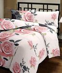 J SHREE Double Ac Blanket Dohar/Quilt Pink Flowers, Fabric - Micro Cotton, Size -84 x 100 Inches, Color Fastness Guarantee