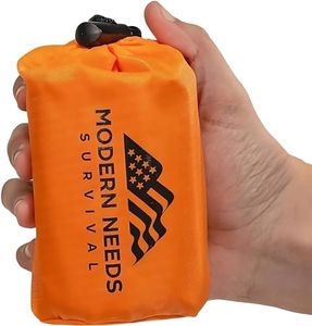 MODERN NEEDS - Emergency Sleeping Bag – Thermal Blankets for Survival | Emergency Blanket & Bivy Sack | Lightweight, Compact, Wind & Waterproof | Space-Tech Insulation | 7 ft x 3 ft | USA Made