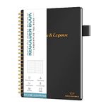 Income & Expense Tracker, Accounting Bookkeeping Ledger Book for Small Business –Accounting Ledger Record Notebook with Pocket, Man & Women, 53 Weeks(8.5"x5.5") Black