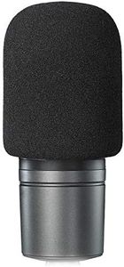 SUNMON Windscreen Foam Cover, Windscreen Pop Filter for Audiotechnica AT2020 Condenser Studio Microphone and Large Size Mic (Black)