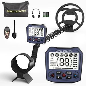 Détecteur de métaux Professionnel pour Adultes et Enfants, Puce Anti-interférence, étanche IP68, Prend en Charge la Batterie et l'alimentation USB, 5 Modes de détection (Gris)
