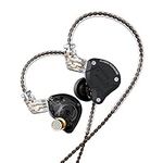 Yinyoo KZ ZS10 Pro in Ear Monitor, 4BA+1DD KZ Headphone Multi Driver in-Ear Earphone IEM, KZ Wired Hifi Earphone, on Stage Monitor for Singer Guitarist Drummer (Matte, No mic)