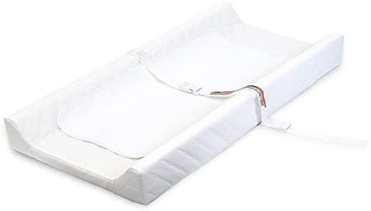 Summer Infant Contoured Changing Pad – Includes Waterproof Changing Liner and Safety Fastening Strap with Quick-Release Buckle