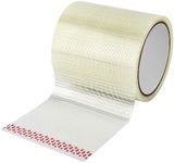 LUTER RV Awning Repair Tape, Reinforced Fiberglass Repair Tape 39ft x 3.9in Canvas Repair Tape for RV Awning, Tent, Boat Covers Waterproof and Tear Resistant, White