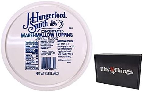 J. Hungerford Smith Dessert Topping | Fountain & Shake Syrup | (48 oz., Concentrated Marshmallow)