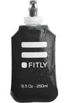 FITLY Soft Water Bottle | Shrink As You Drink Soft Flask for Hydration Pack | Folding Water Bottle Ideal for Running, Hiking, Cycling, Climbing & Rigorous Activity