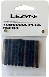 LEZYNE Tubeless Plug Rerill-10 Replacement Rubber for Tyre Repair, Black, One Size