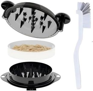 Chicken Shredder Tool Twist Meat Shredder Chicken Breast Shredder Large-Shredding Tools with Stainless Steel Spikes Chicken Breast, Pulled Pork, Beef (Black&Black)